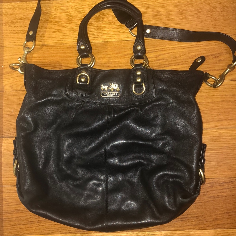 Coach black bag great condition!